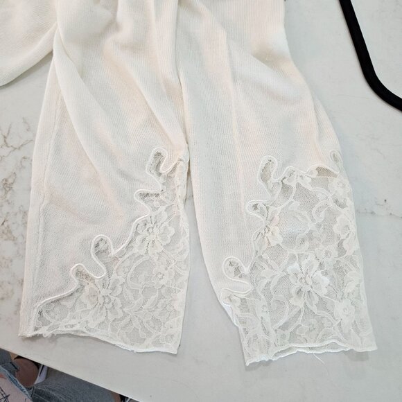 NEW! Evan-Picone Sweater Womans Size 3X Lace Trim Professional Feminine - Picture 4 of 10